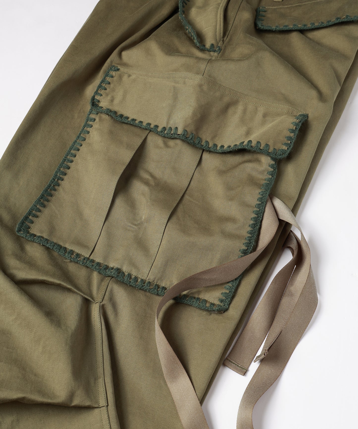 HAND KNITTING MILITARY PANTS