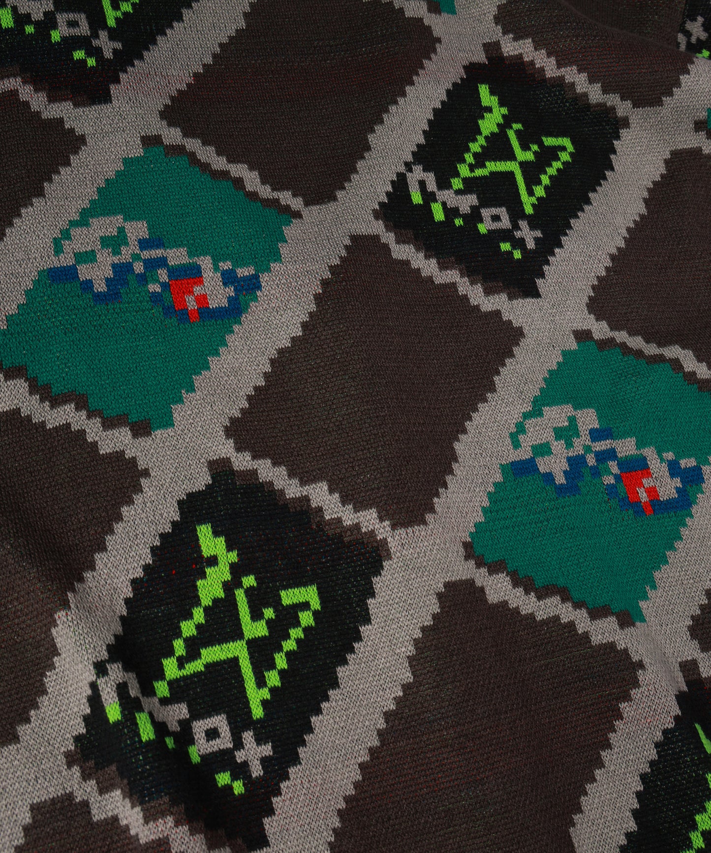 CAN ARGYLE KNIT CARDIGAN