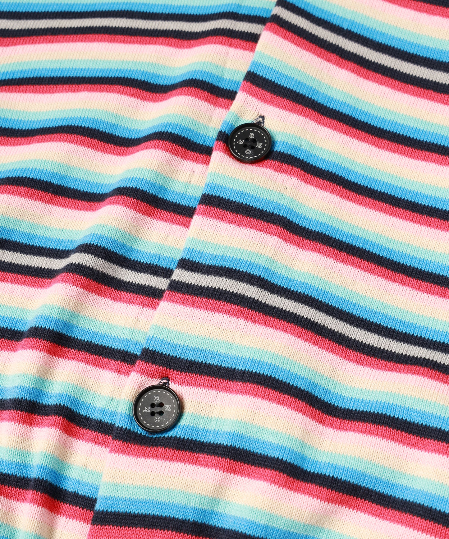 BACK-TO-FRONT BORDER KNIT