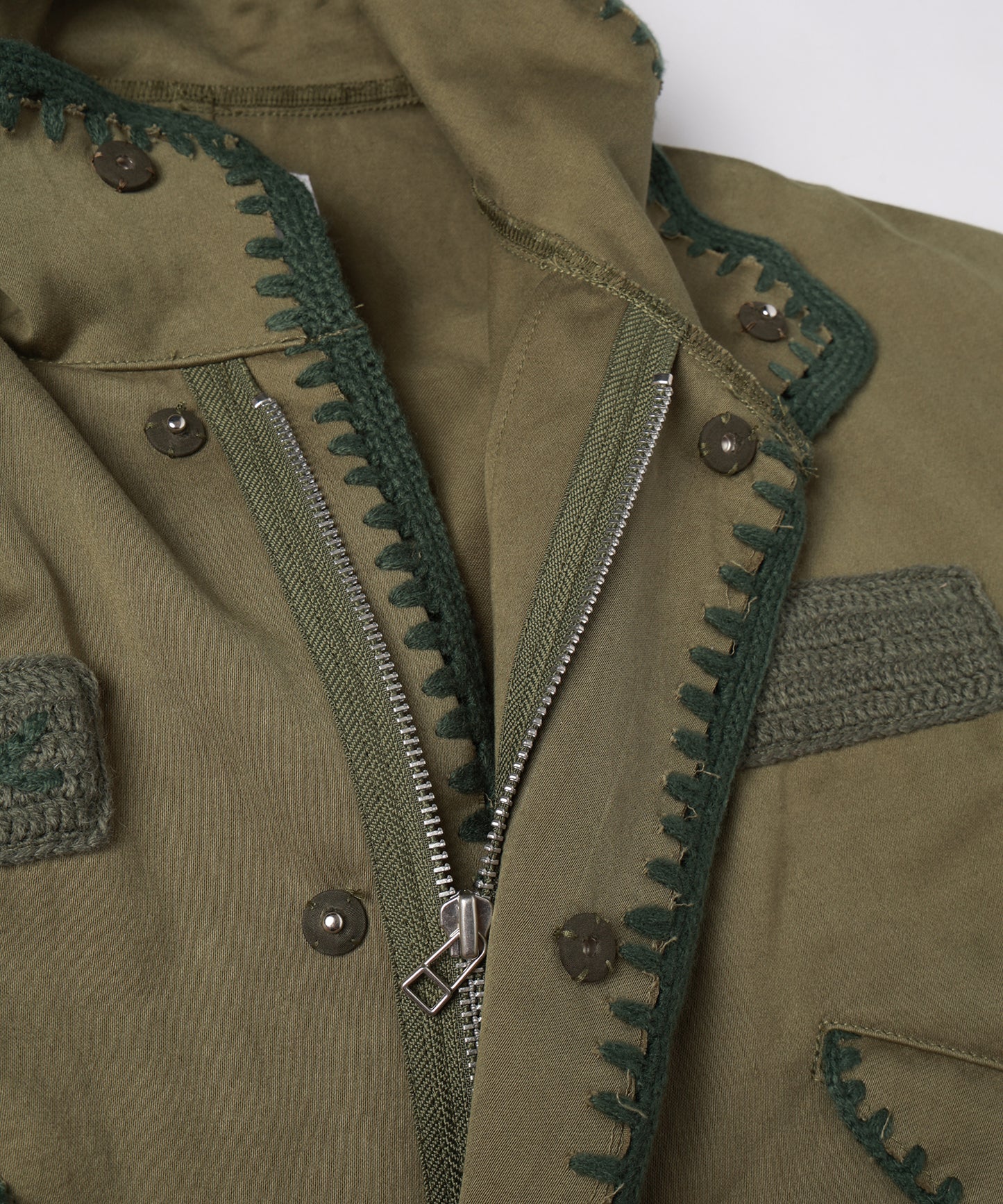 HAND KNITTING MILITARY COAT