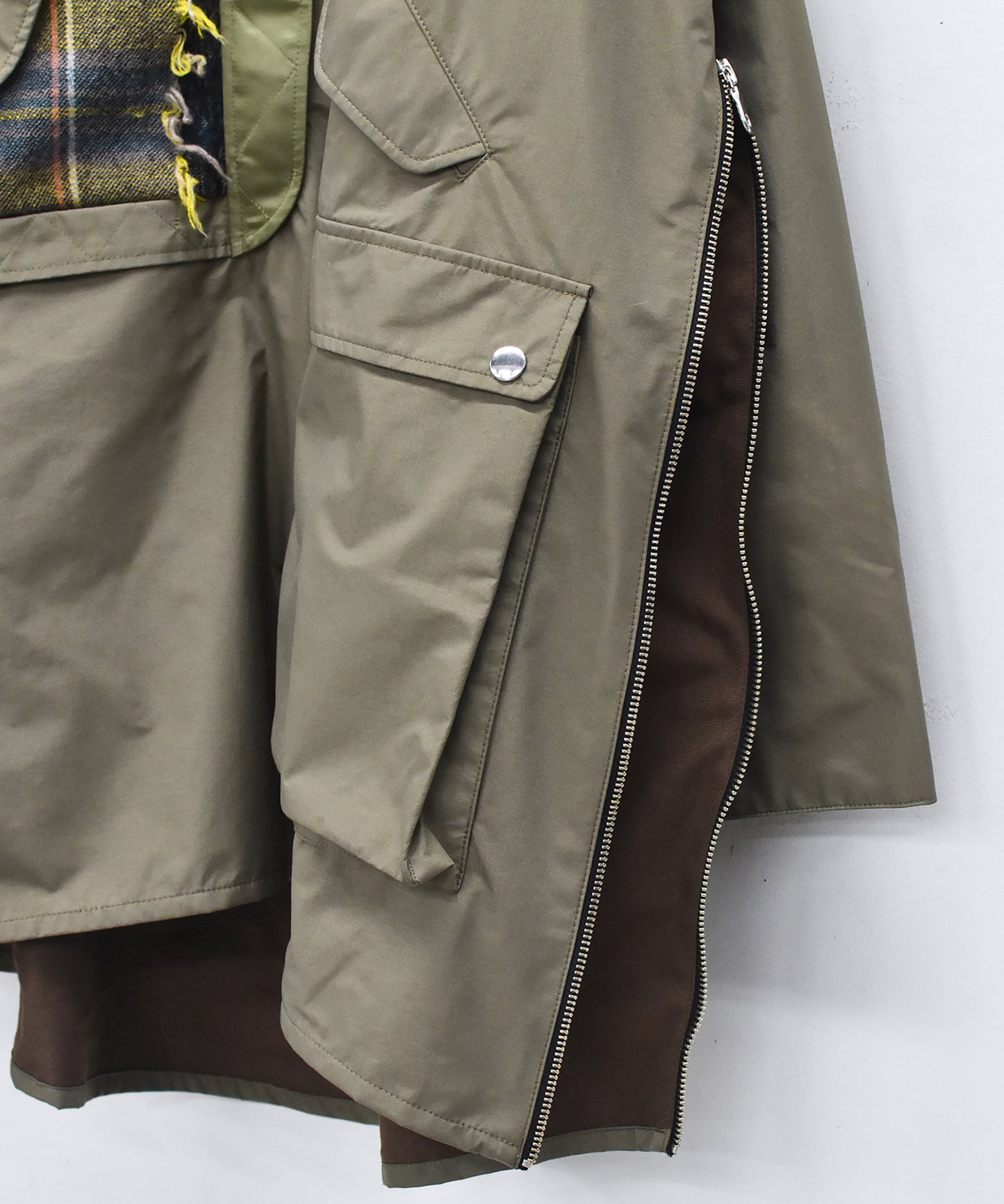 WOOL MIX PULLOVER COAT