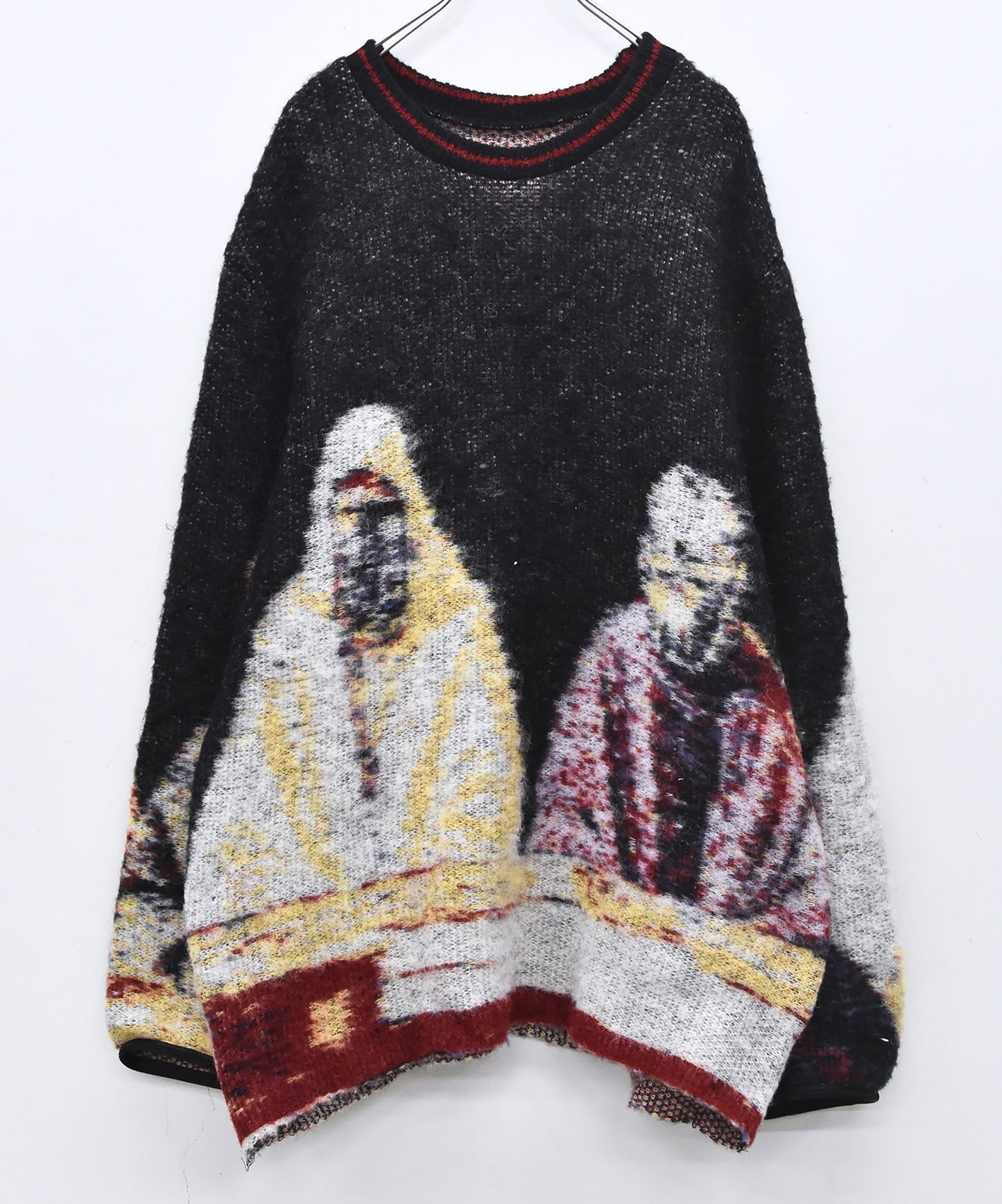 STAR MOHAIR KNIT SWEATER