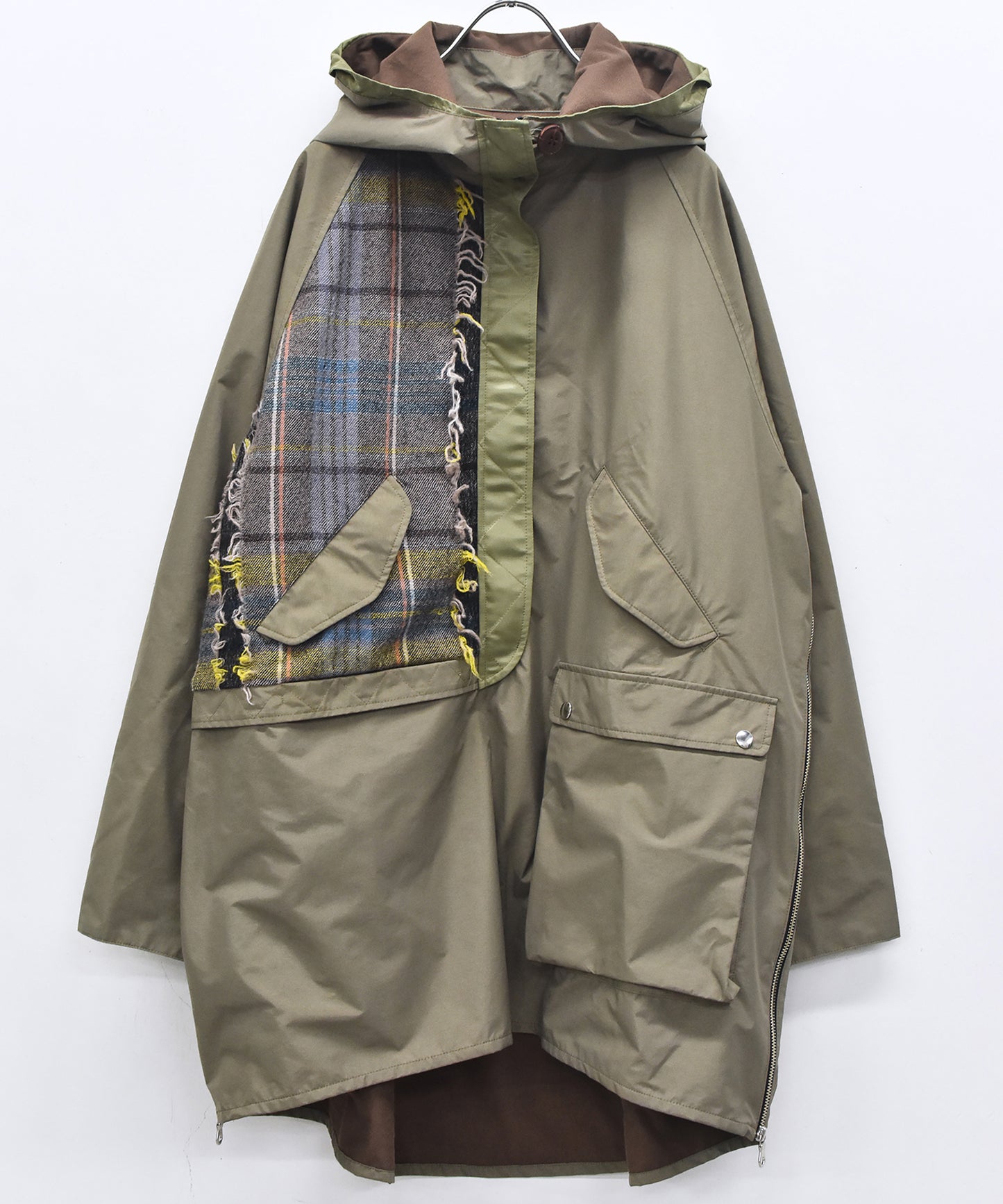 WOOL MIX PULLOVER COAT