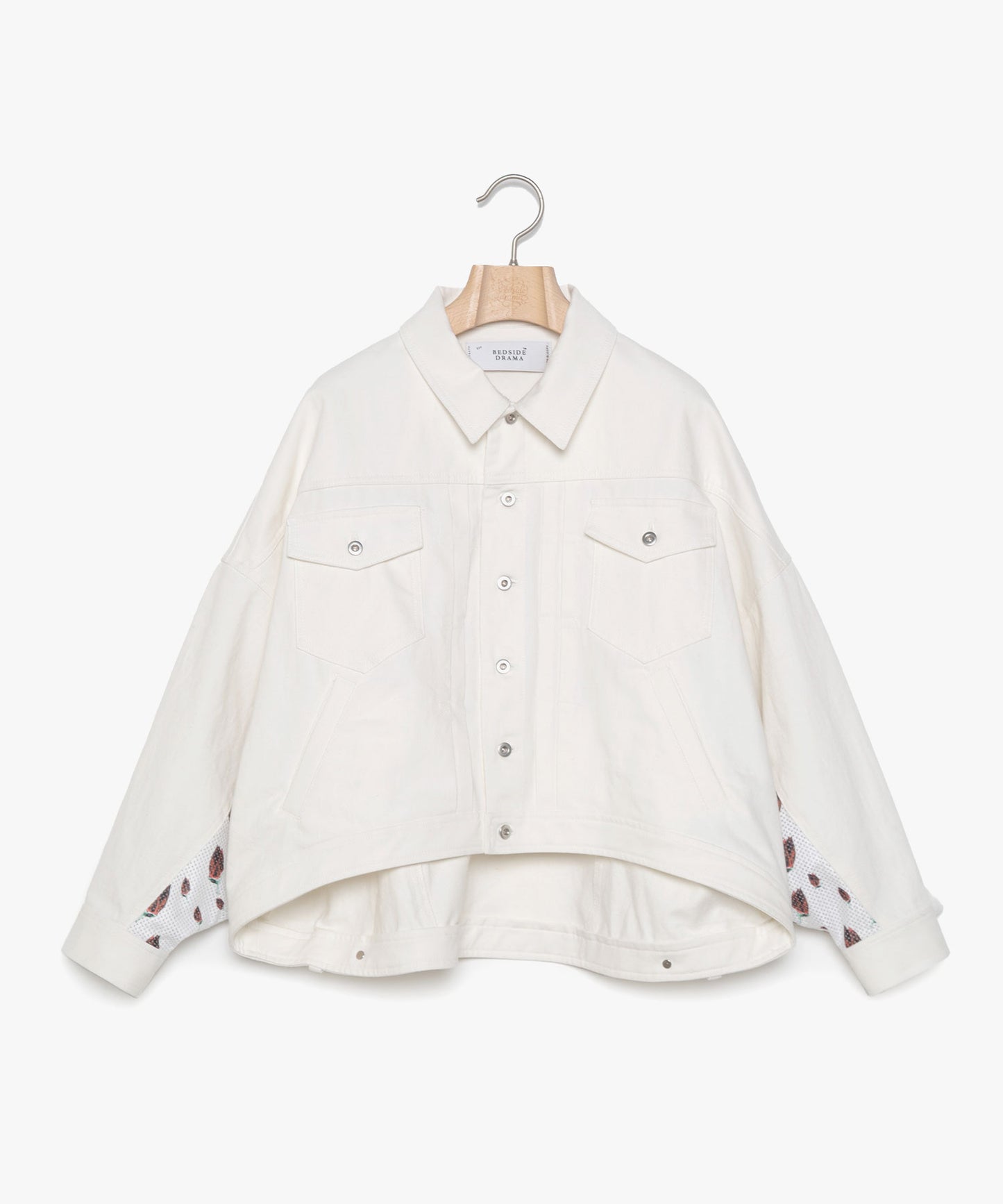 Flower Wide Denim Jacket