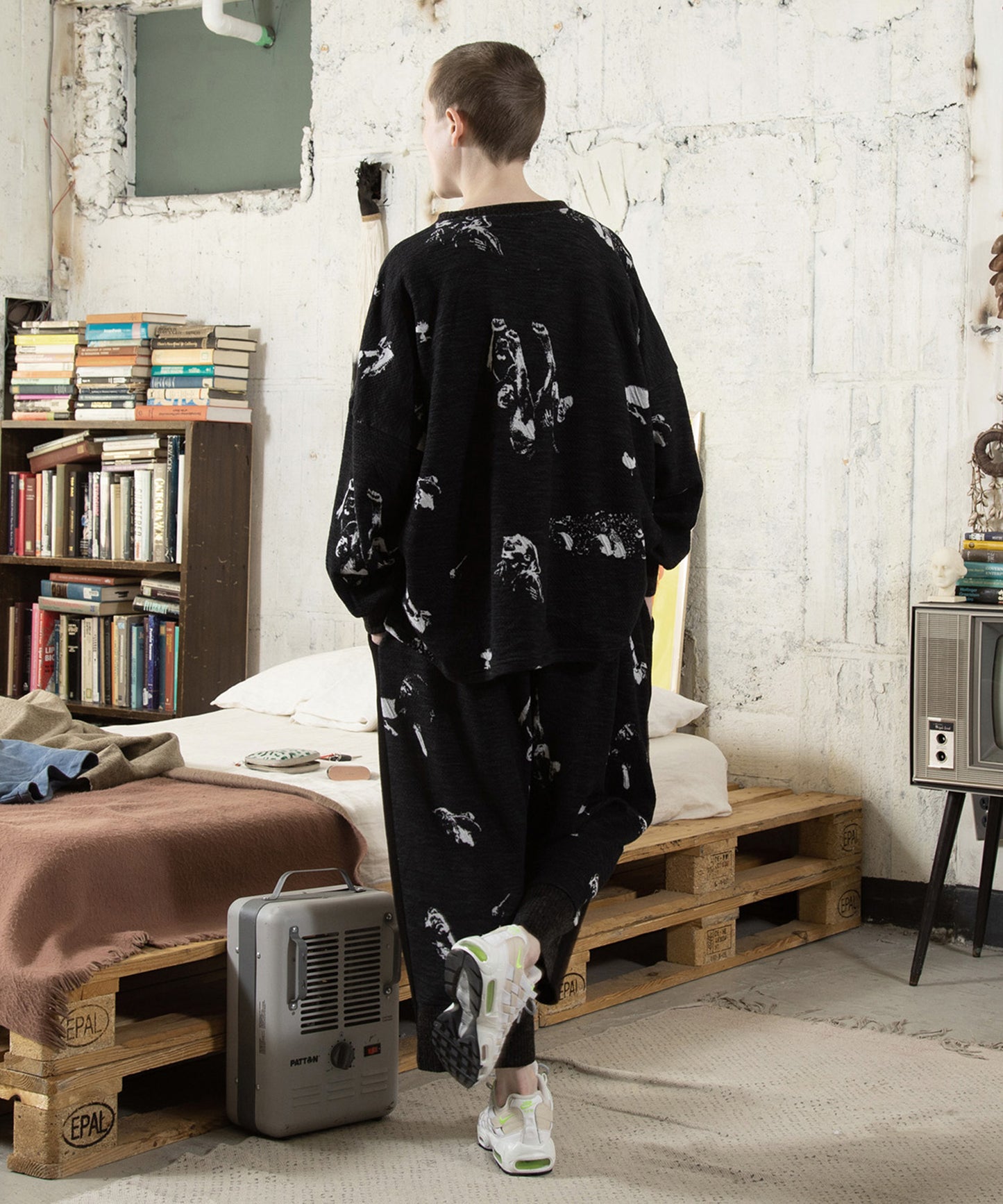 Jaquard Relax Pants