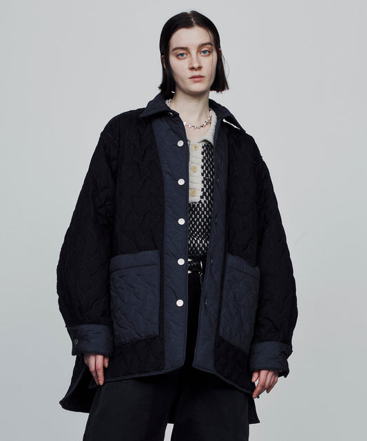 QUILTING OVER SHIRT JACKET