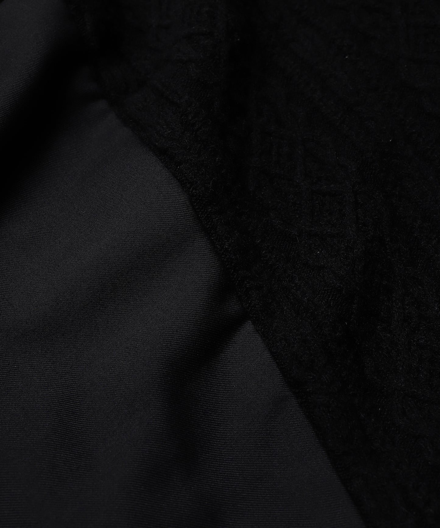 Mixed Knit Coat