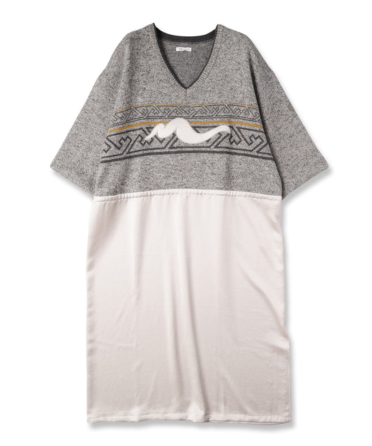 nyoroli KNIT*SATIN OP